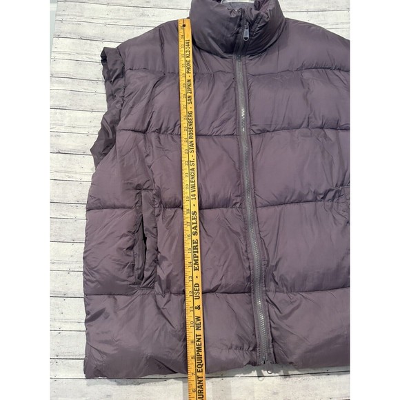 Free People FP Movement In A Bubble Puffer Vest Womens Sz L Oversized Purple - Picture 4 of 14